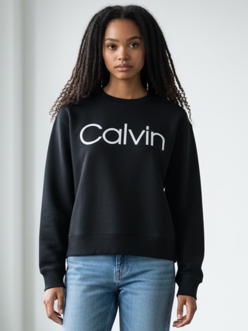 Calvin Klein Performance Black Logo Sweaters Women’s Size Large casual,everyday,